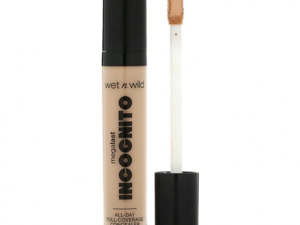 wet n wild, Megalast Incognito, консилер для полного покрытия на весь день, средне-нейтральный, 5,5 мл (0,18 жидк. Унции)