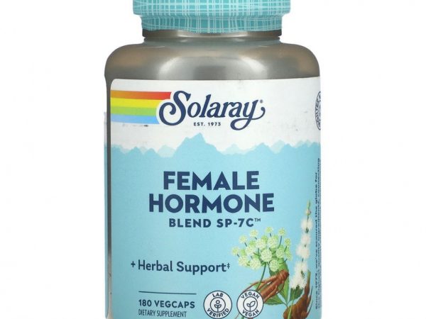 Solaray, Смесь женских гормонов SP-7C, 180 растительных капсул