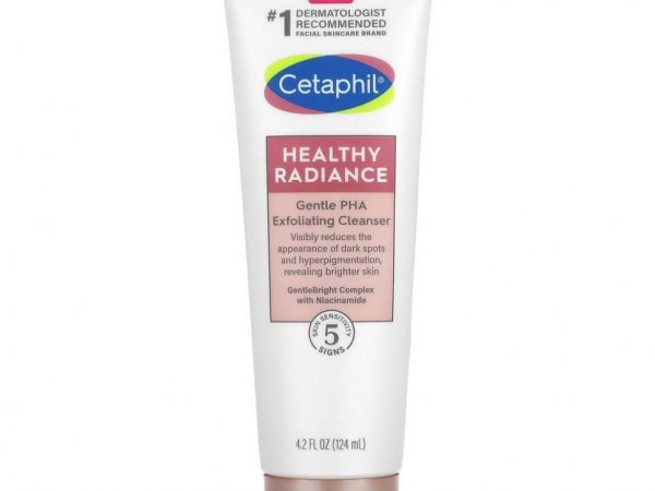 Cetaphil, Healthy Radiance, нежное отшелушивающее очищающее средство с ПГК, 124 мл (4,2 жидк. Унции)