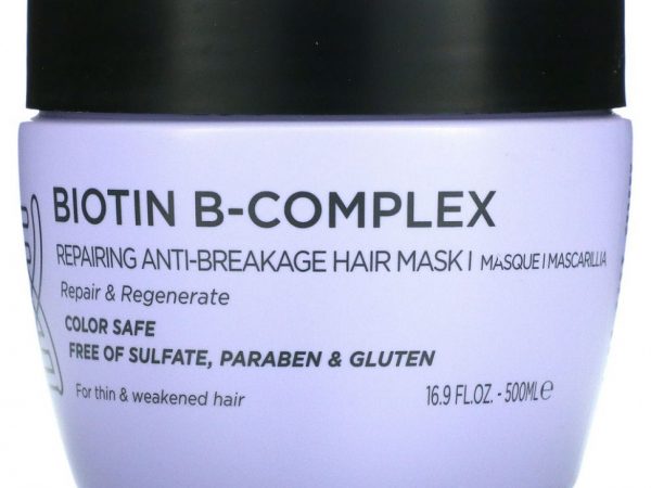 Luseta Beauty, Biotin B-Complex, восстанавливающая маска для волос, предотвращающая ломкость, 500 мл (16,9 жидк. Унции)