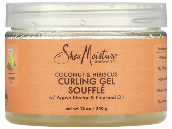 SheaMoisture, гель-суфле для вьющихся волос с кокосом и гибискусом, 340 г (12 унций)