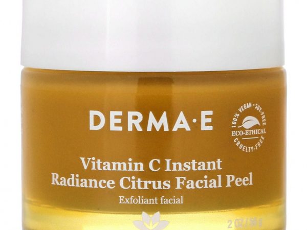 Derma E, Цитрусовый пилинг для лица «Мгновенное сияние» с витамином C, 56 г