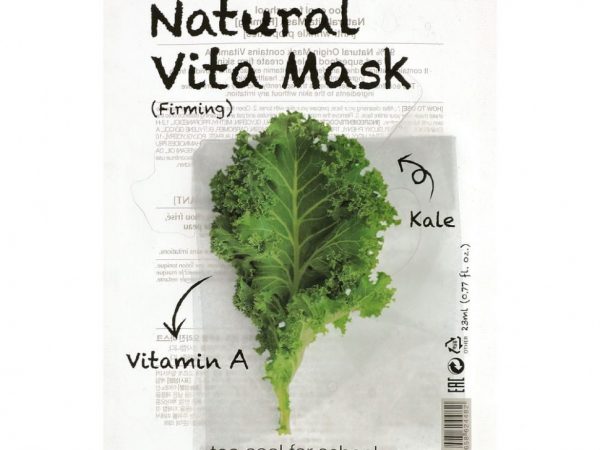 Too Cool for School, Natural Vita Beauty Mask (укрепляющая) с витамином A и капустой, 1 шт., 23 мл (0,77 жидк. Унции)