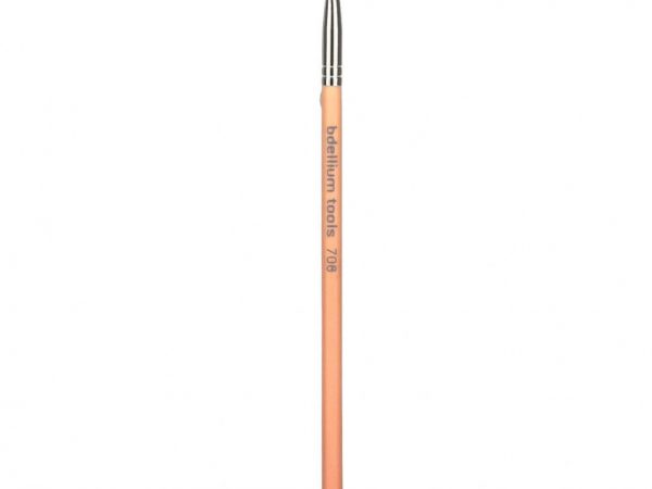 Bdellium Tools, Розовая бамбуковая серия, глаз 708, 1 изогнутая кисть для подводки глаз