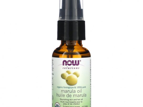 NOW Foods, Solutions, сертифицированное органическое 100% чистое масло марулы, 30 мл (1 жидк. Унция)