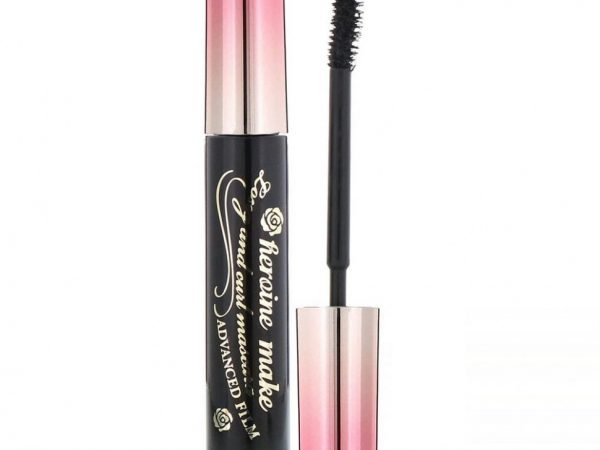KissMe, Heroine Make, Long & Curl Mascara, улучшенная пленка, водостойкая, # 01 суперчерный, 6 г (0,21 унции)