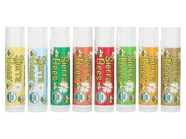 Sierra Bees, набор органических бальзамов для губ, 8 в упаковке, 4,25 г (15 унций) каждый