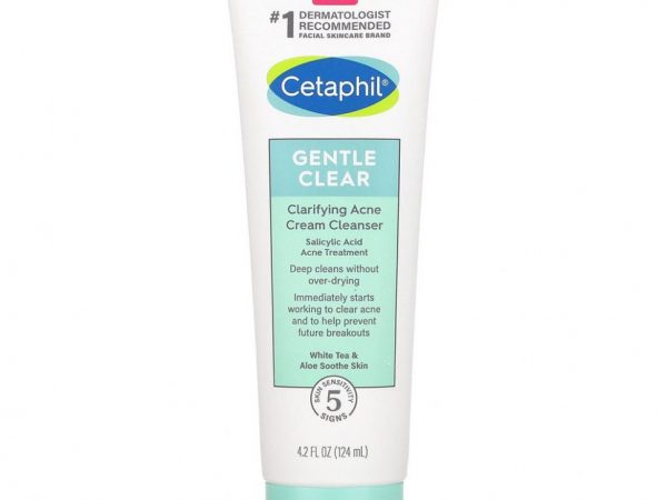Cetaphil, Gentle Clear, очищающий крем от акне, 124 мл (4,2 жидк. Унции)