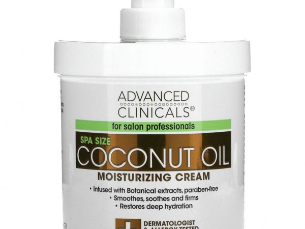 Advanced Clinicals, Увлажняющий крем с кокосовым маслом, 16 унций (454 г)