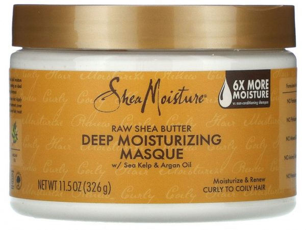 SheaMoisture, маска для глубокого ухода, необработанное масло ши, 340 г (12 унций)