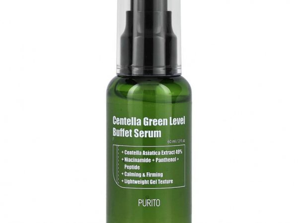 Purito, Centella Green Level Buffet Serum, питательная сыворотка с готу колой, 60 мл (2 жидк. унции)