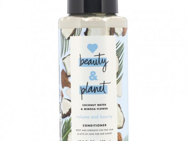 Love Beauty and Planet, Кондиционер Volume and Bounty, «Кокосовая вода и цветы мимозы», 400 мл