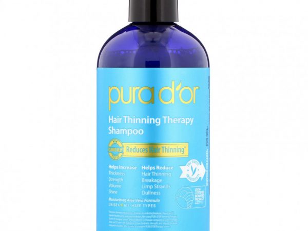 Pura D'or, Лечебный шампунь для тонких волос, 16 ж. унц. (473 мл)