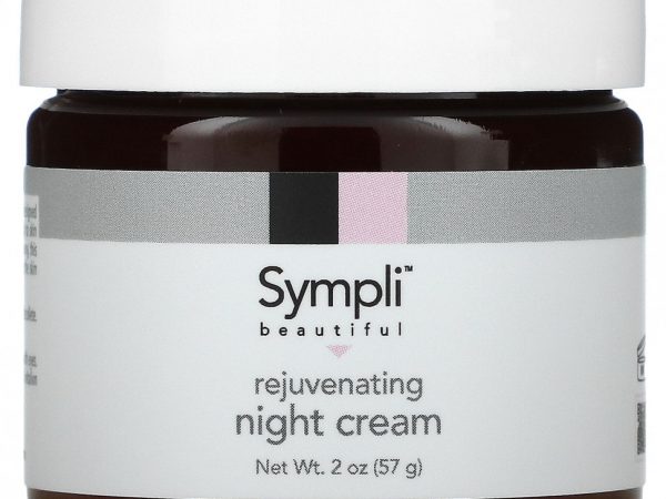 Sympli Beautiful, Омолаживающий ночной крем, 57 г (2 унции)