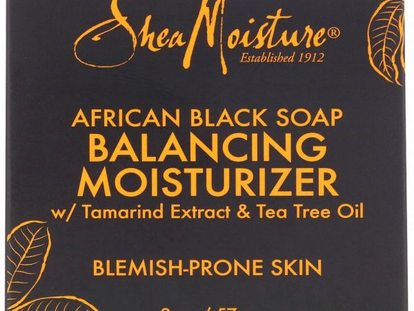 SheaMoisture, Африканское черное мыло, увлажняющий крем для поддержания баланса, 57 г (2 унции)