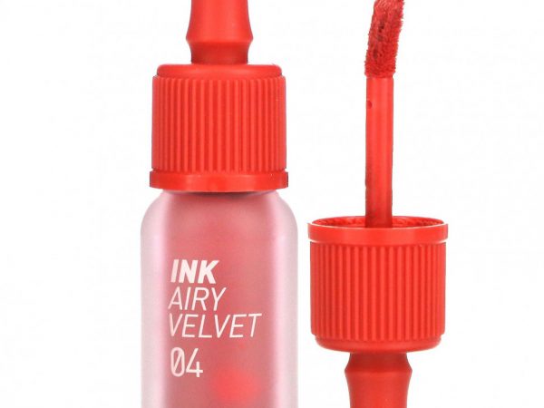 Peripera, Тинт для губ Ink Airy Velvet Lip Tint, 04 Pretty Pink, 4 г (0,14 унции)