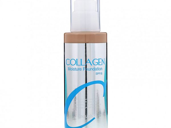 Enough, Коллаген, увлажняющая тональная основа, SPF 15, № 23, 100 мл (3,38 жидк. унции)