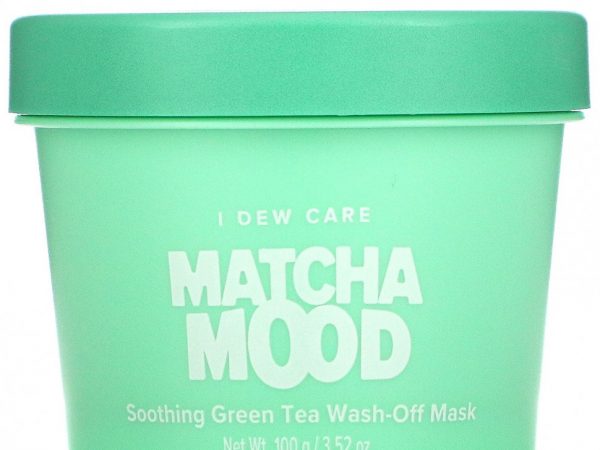 I Dew Care, Matcha Mood, успокаивающая смываемая маска для лица с зеленым чаем, 100 г (3,52 унции)