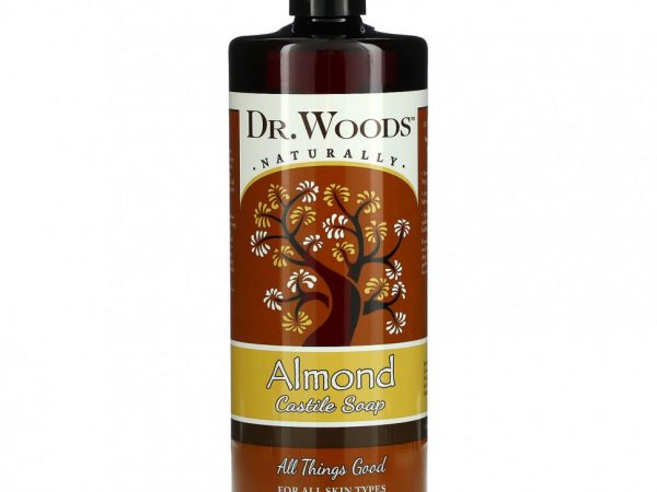 Dr. Woods, Кастильское мыло с ароматом миндаля, 32 жидких унции (946 мл)