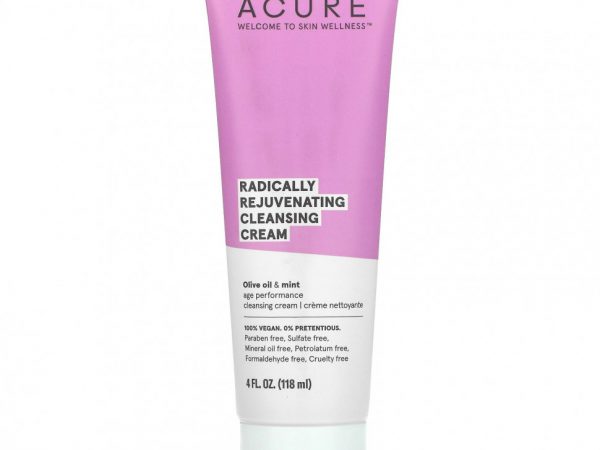 Acure, Radically Rejuvenating, очищающий крем, 118 мл (4 жидк. унции)