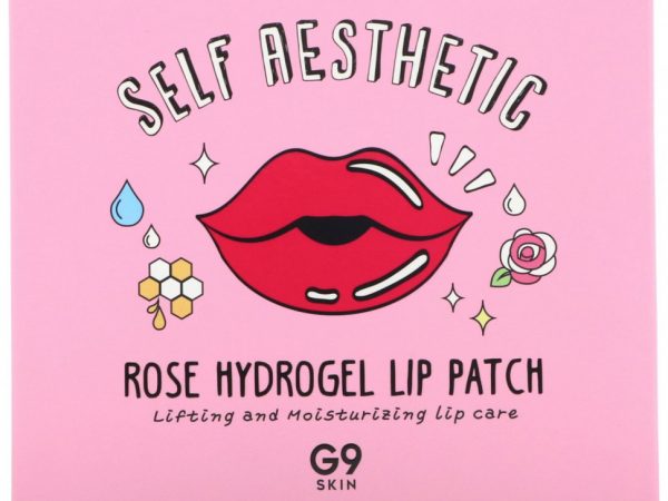 G9skin, Self Aesthetic, патчи для губ с розовым гидрогелем, 5 патчей, 3 г (0,10 унции)
