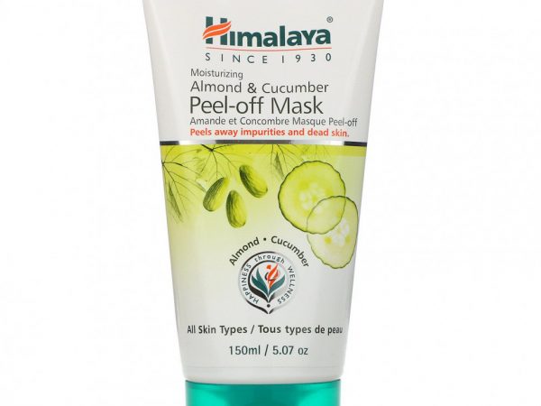 Himalaya, отшелушивающая маска, для всех типов кожи, миндаль и огурец, 150 мл (5,07 жидк. унции)