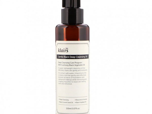 Dear, Klairs, мягкое глубоко очищающее черное масло, 150 мл (5,07 жидк. унции)