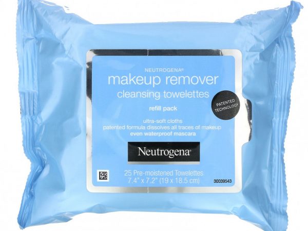 Neutrogena, Очищающие салфетки для снятия макияжа, 2 упаковки, 25 предварительно увлажненных салфеток в каждой