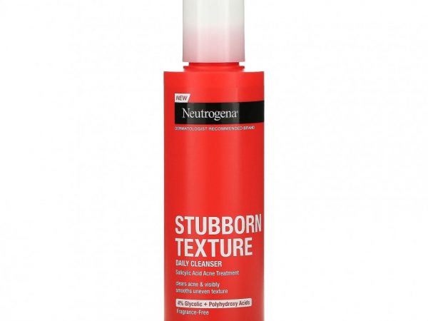 Neutrogena, ежедневное очищающее средство для ровной текстуры кожи, без запаха, 186 мл (6,3 жидк. унции)