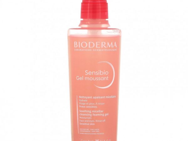 Bioderma, Sensibio, успокаивающий мицеллярный гель-пенка, 200 мл (6,7 жидк. Унции)