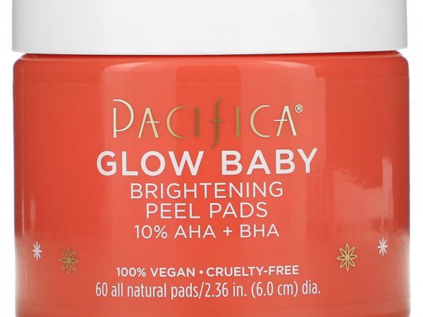 Pacifica, Glow Baby, Осветляющие подушечки для пилинга, 60 подушечек All Natural