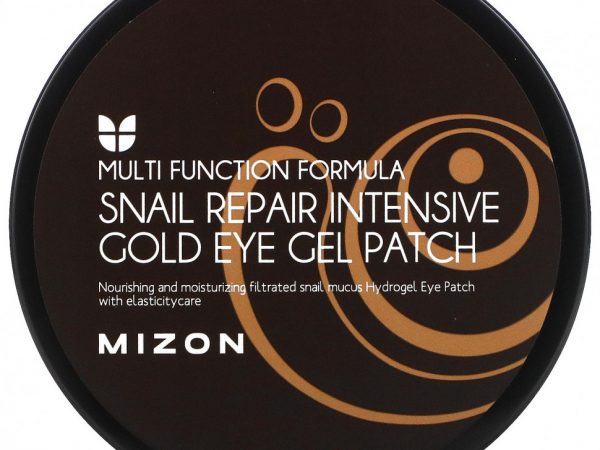 Mizon, Гелевые патчи для глаз Snail Repair Intensive Gold, 60 патчей