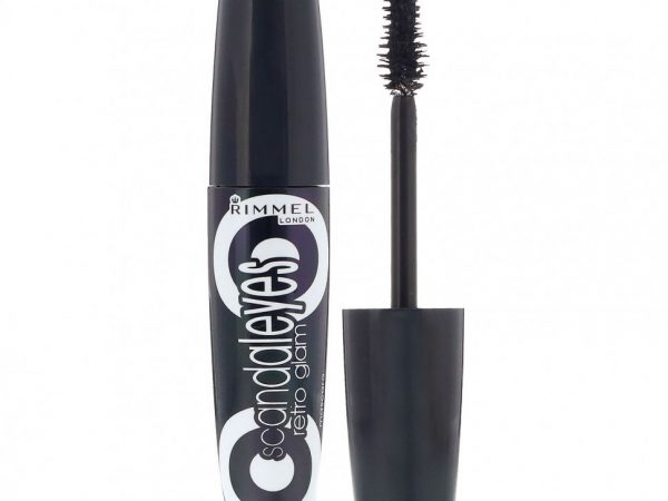 Rimmel London, Тушь для ресниц Scandaleyes Retro Glam, 003 угольно-черная, 12 мл