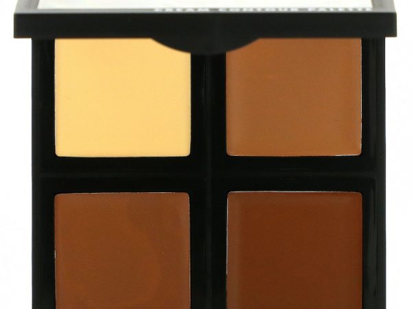 E.L.F., Палетка контурных кремов, 4 оттенка, 0,43 унции (12,4 г)