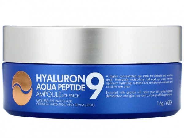 Medi-Peel, Hyaluron Peptide 9, патчи для глаз, увлажняющие, 60 шт.