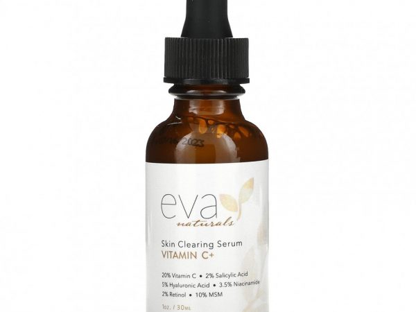 Eva Naturals, Очищающая сыворотка, витамин C +, 30 мл (1 унция)