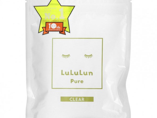 Lululun, Precious Clear, тканевая маска Pure Beauty, белая 4KS, 7 шт., 108 мл (3,65 жидк. Унции)