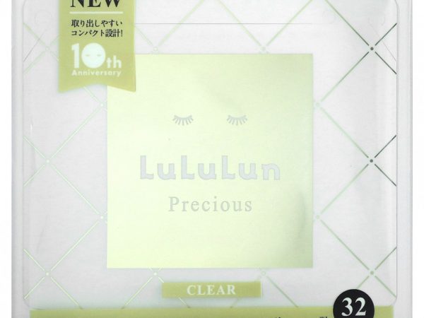 Lululun, Beauty Sheet Mask, Clear, Precious White 4FB, 32 шт., 500 мл (17 жидк. Унций)