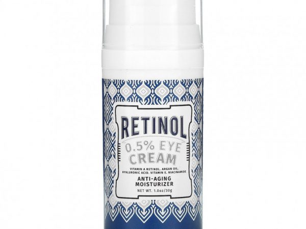 Lilyana Naturals, Крем для кожи вокруг глаз с ретинолом 0,5%, 30 г (1 унция)