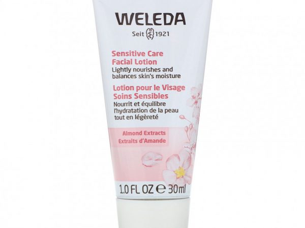 Weleda, Лосьон для лица для чувствительной кожи, экстракты миндаля, 30 мл (1,0 жидк. Унция)