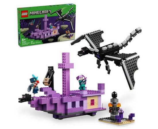 LEGO Block Toy The Ender Dragon and End Ship 21264 Multi-Color