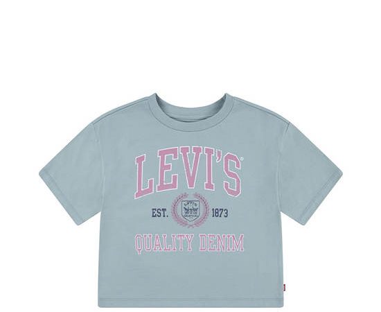 LEVI'S KIDS Girl Toddler Tee Short Sleeves Collegiate Meet And Greet Bik-Levi'S Blue Surf