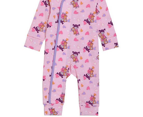 Angel Baby Girl Infant Bodysuit Monsters Inc Light Pink