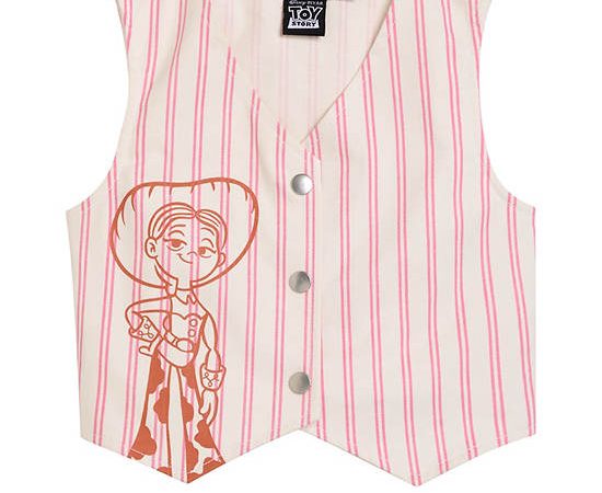 FOF KIDS Girl Vest Strip Print Disney Pixar Cream