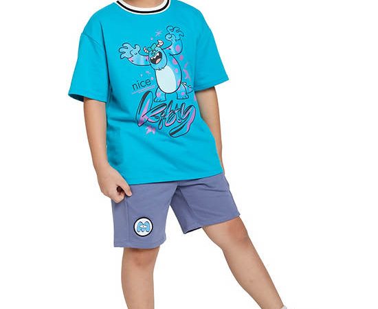 FOF KIDS Boy T-Shirt Round Neck Disney Pixar Aqua