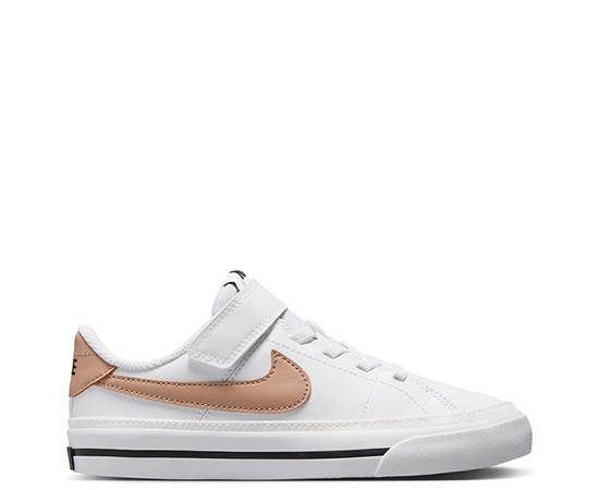 NIKE KIDS Boy Toddler Sneakers Court Legacy PSV White/Hemp-Black