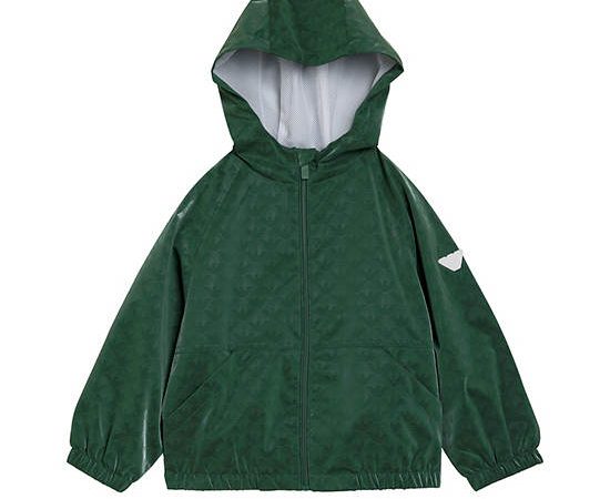 EMPORIO ARMANI Boy Jacket Long Sleeves Hoodie SS25 Myrtle