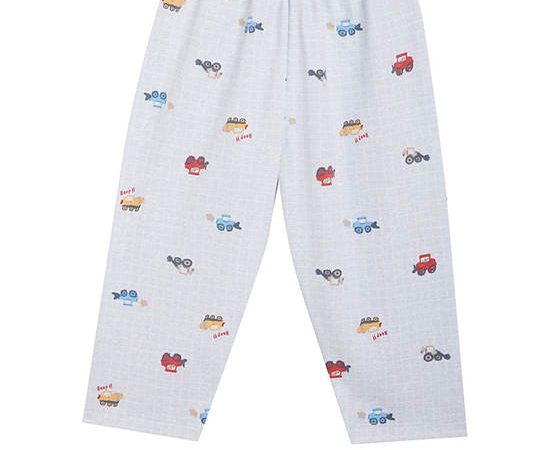 Angel Baby Boy Toddler Pants Print Truck Grey