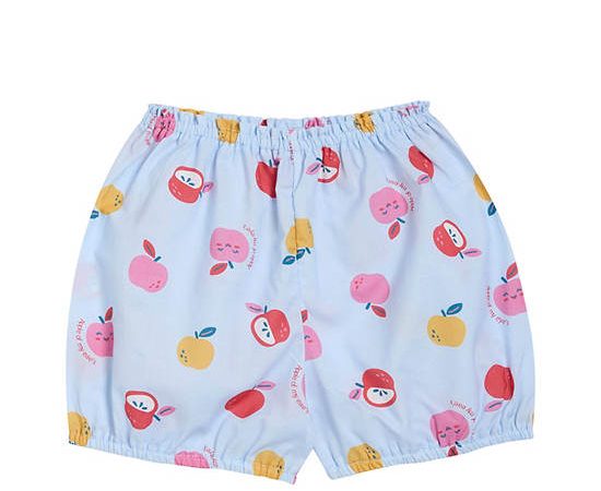 Angel Baby Unisex Infant Pyjamas Shorts Apple Print Light Blue