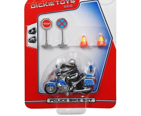 Dickie Toys Police Bike Set DK42001 Gray